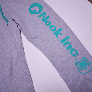 Animal Crossing Womens Size XXL Sweat Pants Joggers JoggingNintendo Nook Gray